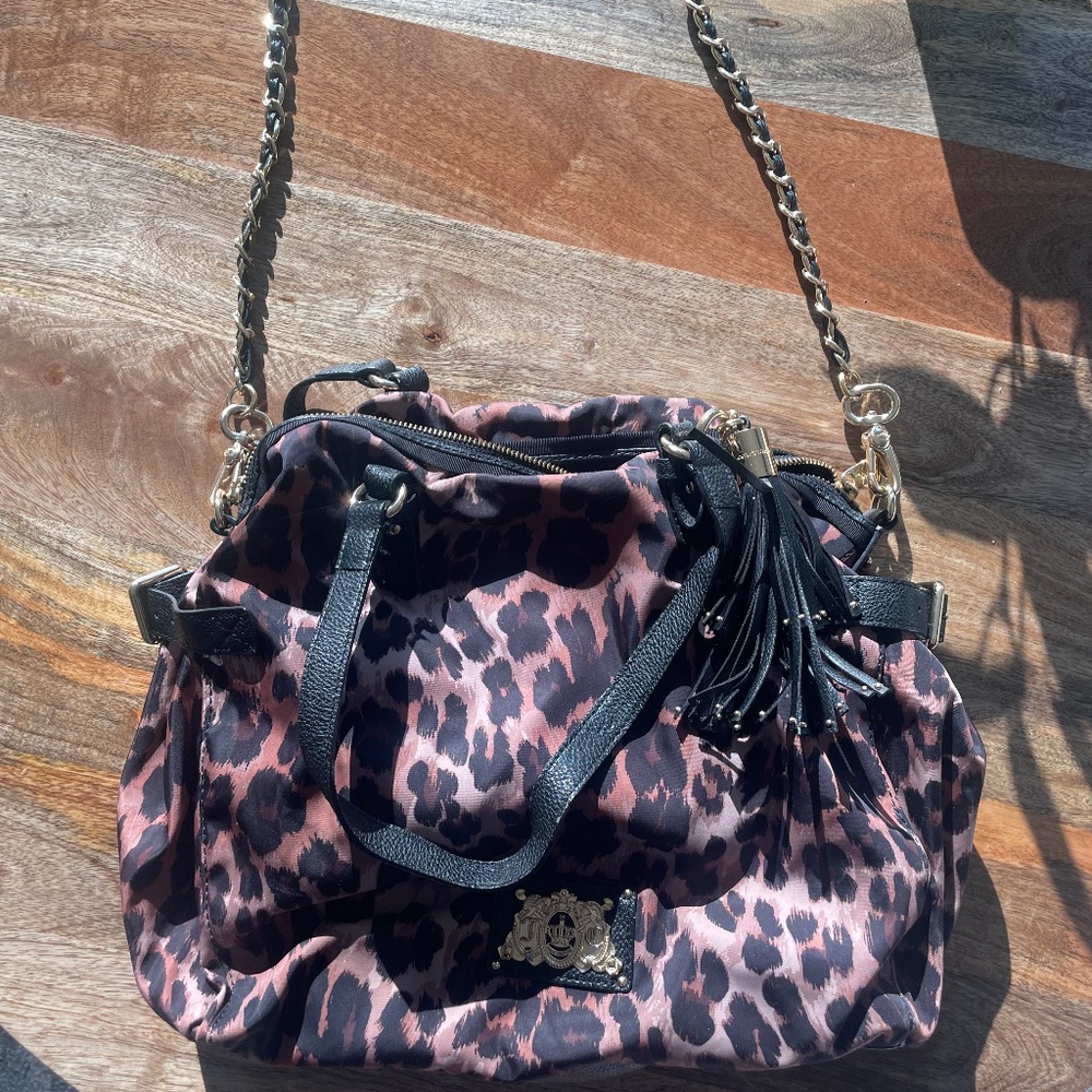Juicy Couture Malibu Tote Shoulder Bag- Cheetah
